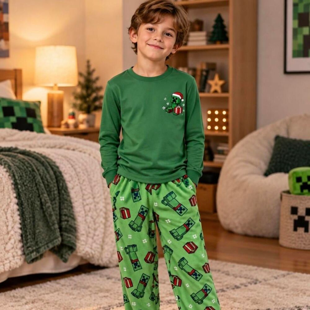 Minecraft Green Pajamas